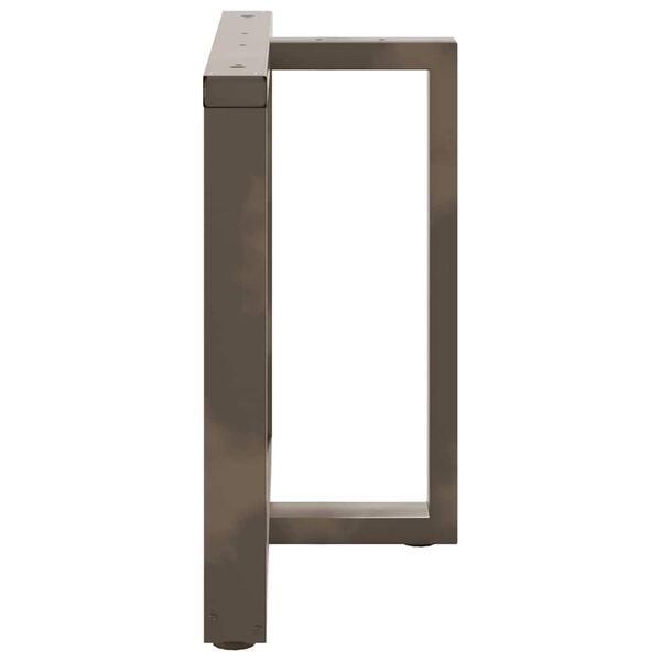 vidaXL Spisebordben T-formet 2 stk svart 100x35x(72-73) cm stål