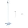 vidaXL Jordanker 10 pcs S&oslash;lv &Oslash;10 x 40 cm Galvanisert metall