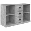 vidaXL Skjenk betonggr&aring; 104,5x35,5x67,5 cm konstruert tre