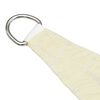 vidaXL Solseil oxfordstoff trapesformet 2/4x3 m kremhvit