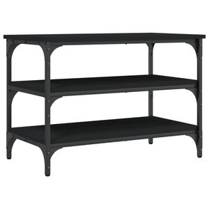 vidaXL Skobenk svart 70x38,5x49 cm konstruert tre