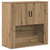 vidaXL Veggskap med hylle Artisan Eik 80 x 33 x 80 cm Konstruert tre