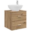 vidaXL Vegghengt vaskeservant Artisan eik 49,5 x 44,5 x 66,5 cm