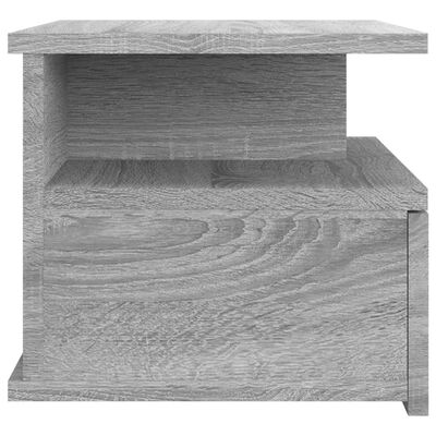 vidaXL Flytende nattbord grå sonoma 40x31x27 cm konstruert tre