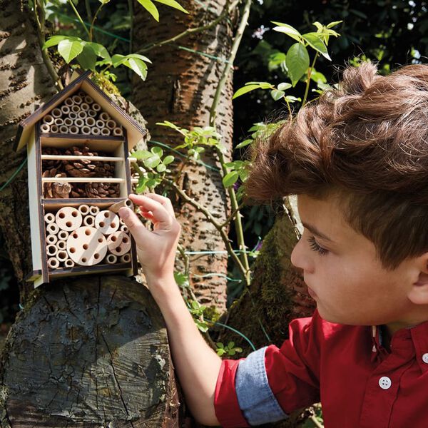 Scout Insektshotell 9,5x16x28 cm tre