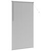 vidaXL Venetianspersienner med gardiner s&oslash;lv 220 x 120 cm Aluminium