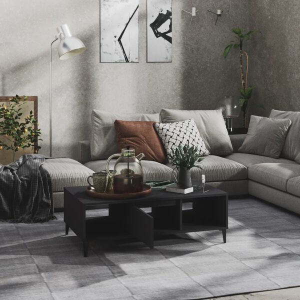 vidaXL Salongbord gr&aring; 103,5x60x35 cm konstruert tre