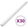 vidaXL Kabelkanaler 40x25 mm 30 m PVC