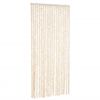 vidaXL Fluegardin beige og hvit 90x200 cm chenille