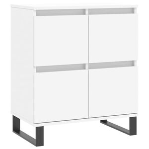 vidaXL Skjenk hvit 60x35x70 cm konstruert tre