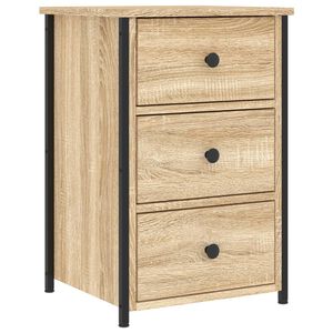 vidaXL Nattbord sonoma eik 40x36x60 cm konstruert tre