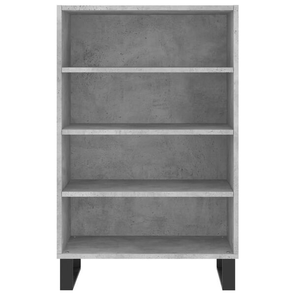 vidaXL Highboard betonggrå 57x35x90 cm konstruert tre