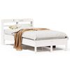 vidaXL Sengeramme uten madrass hvit 90x190 cm heltre furu