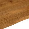 vidaXL Bordplate 100x80x3,8 cm naturlig kant heltre mango