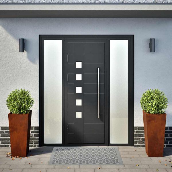 vidaXL Hageplanter 2 stk 35x35x75 cm oksidert st&aring;l