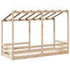 vidaXL Barneseng med tak 75x190 cm heltre furu
