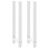 vidaXL Barbordben hvite 2 stk 50x(110-111) cm st&aring;l