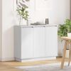 vidaXL LED sideboard Hvit 90 x 32 x 75 cm Konstruert tre