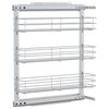 vidaXL Uttrekkbare kurvskuffer 3 etasjer 47x15,5x55,5 cm