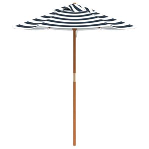 vidaXL Hageparasoll for barn med trestang &Oslash;120x140 cm