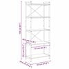 vidaXL Bokhylle Gr&aring; sonoma 60 x 30 x 155 cm Konstruert tre