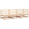 vidaXL Hagesofa 3-seters heltre furu
