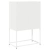 vidaXL Highboard Hvit 68x39x107 cm Stål