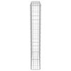 vidaXL Gabion med topp- og bunndekke galvanisert st&aring;l 100x20x150 cm