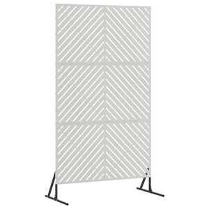 vidaXL Personvernsvegg 100 x 50 x 180 cm Rustfritt st&aring;l S&oslash;lv