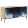 vidaXL TV-skap RAALTE 102 x 33 x 50 cm Sonoma Konstruert tre