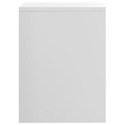 vidaXL Nattbord 2 stk høyglans hvit 40x30x40 cm sponplate