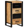 vidaXL Skuffeskap 40x40x90 cm grovt heltre mangotre