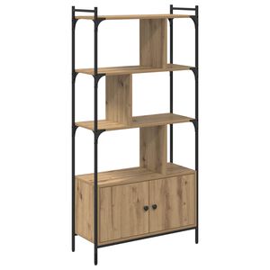 vidaXL Bokhylle 6 niv&aring;er 76,5 x 30 x 154,5 cm Konstruert tre