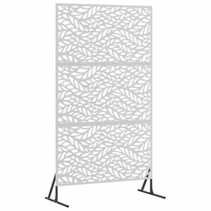 vidaXL Personvernsvegg 100 x 50 x 180 cm Rustfritt st&aring;l S&oslash;lv