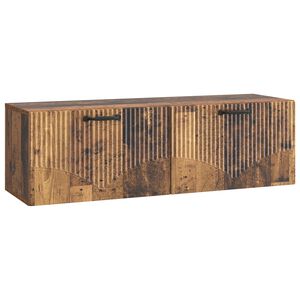 vidaXL Vegghengt TV skap Gammelt tre 98 x 31 x 30 cm Konstruert tre