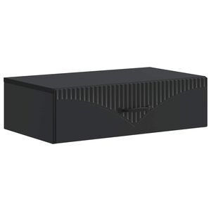 vidaXL Vegghengt Sidebord Svart 59 x 34,5 x 17 cm Konstruert tre