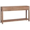 vidaXL Konsollbord 145x30x80 cm heltre teak