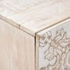 vidaXL Nattbordskap Hvit 40 x 33,5 x 46 cm Massiv mango tre
