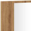 vidaXL Speilskap med LED artisan eik 90x12x45 cm konstruert tre