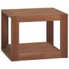 vidaXL Veggmontert baderomsskap 45x45x35 cm heltre teak