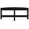 vidaXL Salongbord svart 87x48x35 cm heltre furu