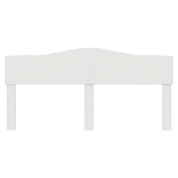 vidaXL Hodegavl Glanset Hvit 200 cm Konstruert tre