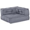 vidaXL Modulsofa 3 pcs Grå 140 x 70 x 36 cm stoff