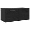 vidaXL Veggskap 80 x 36.5 x 35 cm Konstruert tre Svart eik