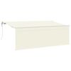 vidaXL Innvendbar Markise Krem 400 x 200 cm Polyester og aluminium