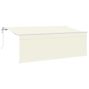 vidaXL Innvendbar Markise Krem 400 x 200 cm Polyester og aluminium