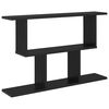 vidaXL Vegghylle Svart eik 80 x 15 x 50,5 cm Konstruert tre