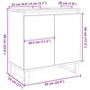 vidaXL Baderomsskap gammelt tre 58x33x60 cm konstruert tre