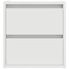 vidaXL Veggmontert nattbord 2 stk hvit 38x34x40 cm