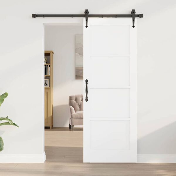 vidaXL Skyved&oslash;r ORKDAL Hvit 73,5 x 198,5 cm Massiv furu